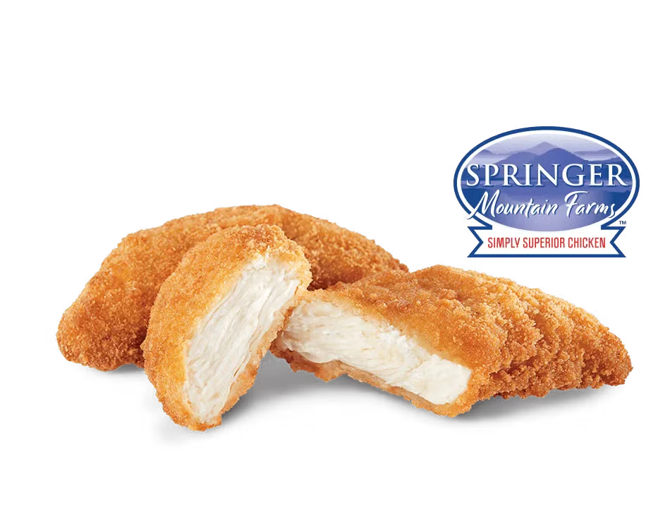 Culver’s 2 pc Original Chicken Tenders Kids’ Meal with crispy chicken, choice of side, drink, and Fresh Frozen Custard