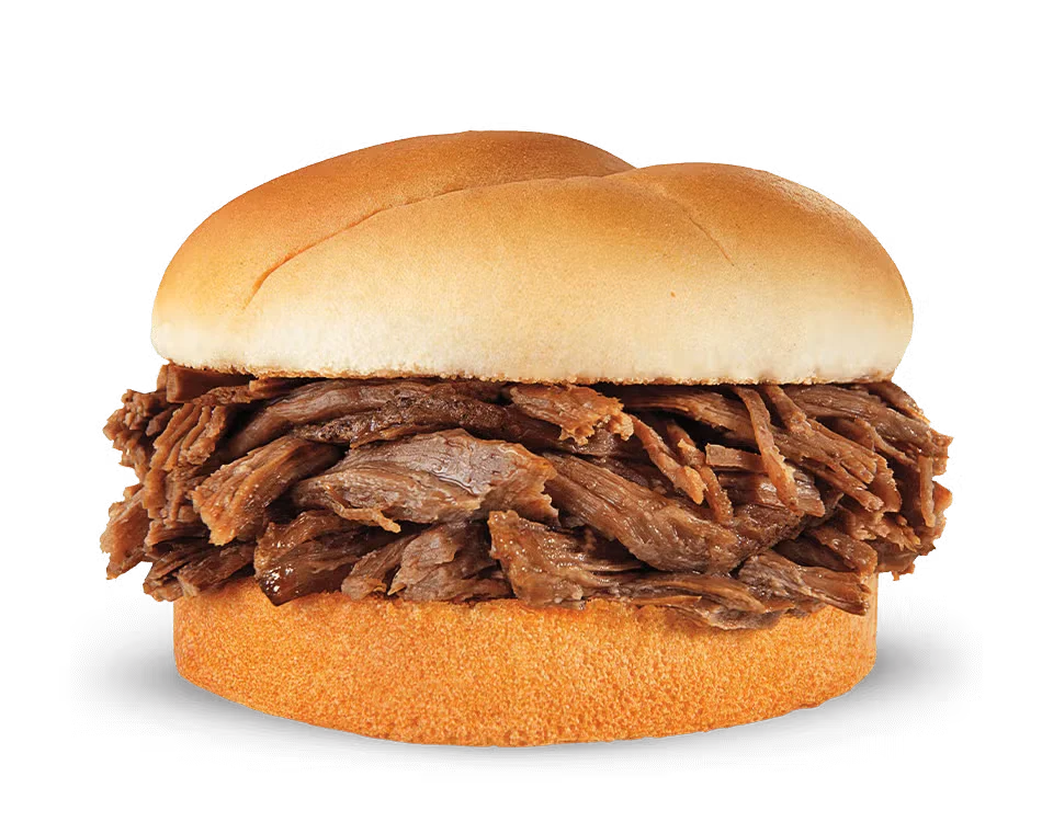 Culver’s Beef Pot Roast with tender slow-cooked beef, served hot on a lightly toasted bun