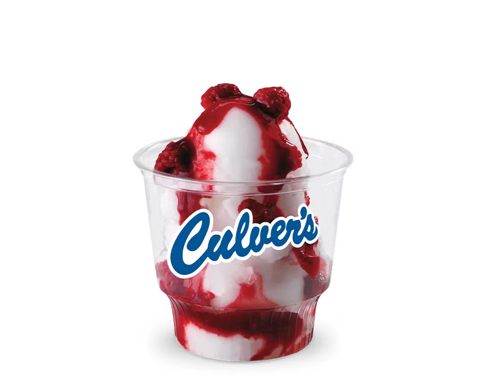 Culver’s Dish of Fresh Frozen Custard served plain for a creamy, smooth, and rich dessert experience