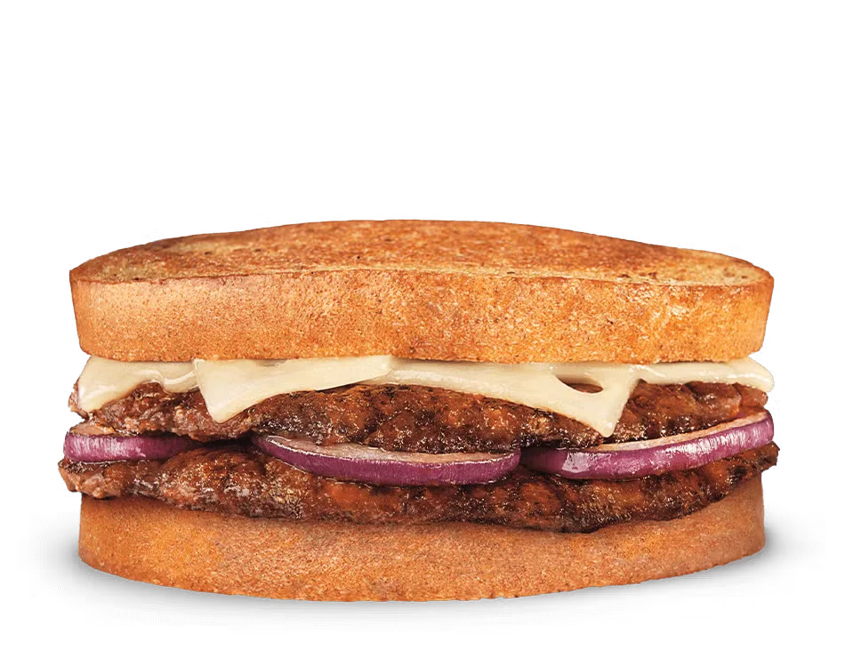 Culver’s Wisconsin Swiss Melt with fresh beef and melted Swiss cheese on grilled rye bread